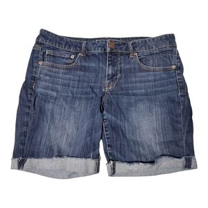 American Eagle Women's Stretch Hemed Jean Shorts Size 14